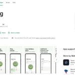 Giao diện trang ứng dụng Moto Tag trên Google Play Store, hiển thị thông tin và tùy chọn tải xuống