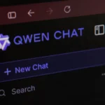 Giao diện trang web Qwen Chat, mô hình AI của Alibaba, minh họa khả năng của LLM