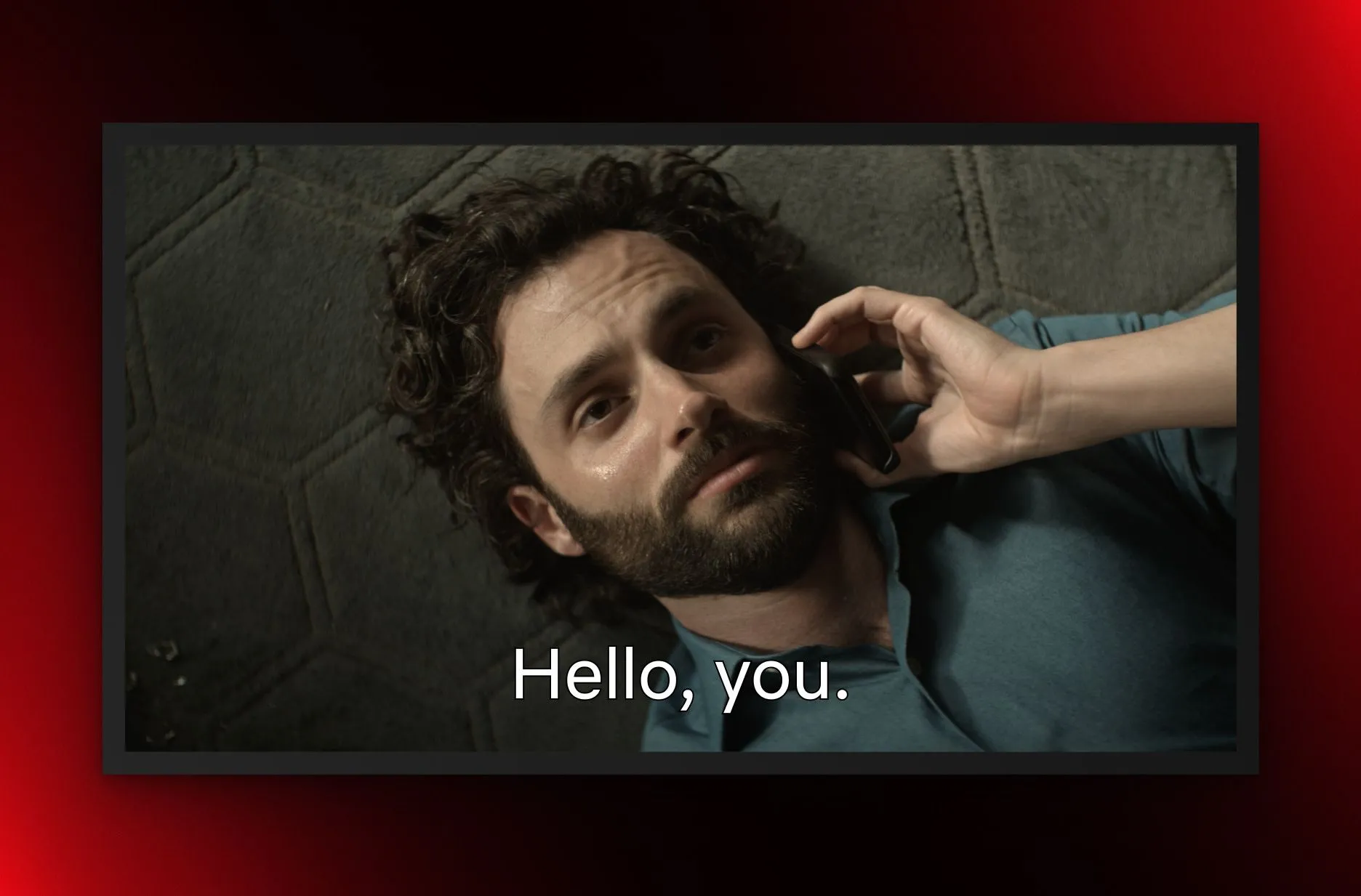 Giao diện tùy chọn phụ đề mới chỉ hiển thị lời thoại trên Netflix cho series You.
