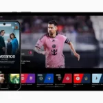 Giao diện ứng dụng Apple TV Plus trên điện thoại Android, minh họa tính năng xem nội dung.