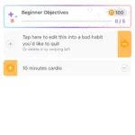 Giao diện ứng dụng Habitica với nhân vật game và danh sách nhiệm vụ hàng ngày