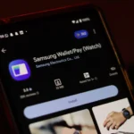 Giao diện ứng dụng Samsung Wallet trên điện thoại Android hiển thị các tùy chọn thanh toán và chuyển tiền.