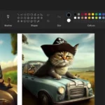 Hình ảnh minh họa khả năng sáng tạo nghệ thuật bằng AI với Cocreator trong Paint trên Copilot+ PC