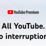 Hình ảnh quảng cáo YouTube Premium giới thiệu các tính năng độc quyền và trải nghiệm không gián đoạn