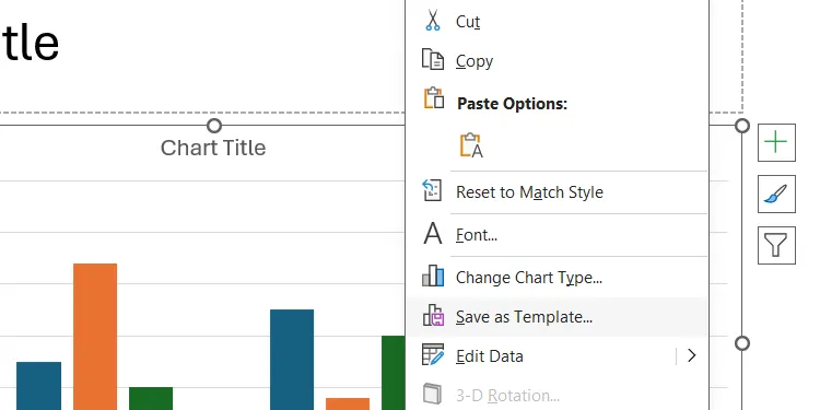 Hộp thoại lưu biểu đồ dưới dạng mẫu (Template) trong PowerPoint, cho phép người dùng đặt tên và lưu lại thiết kế biểu đồ để tái sử dụng.