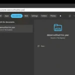 Hướng dẫn sử dụng bộ lọc tìm kiếm "Ngày sửa đổi" trong File Explorer của Windows, hiển thị kết quả được lọc theo thời gian gần đây.