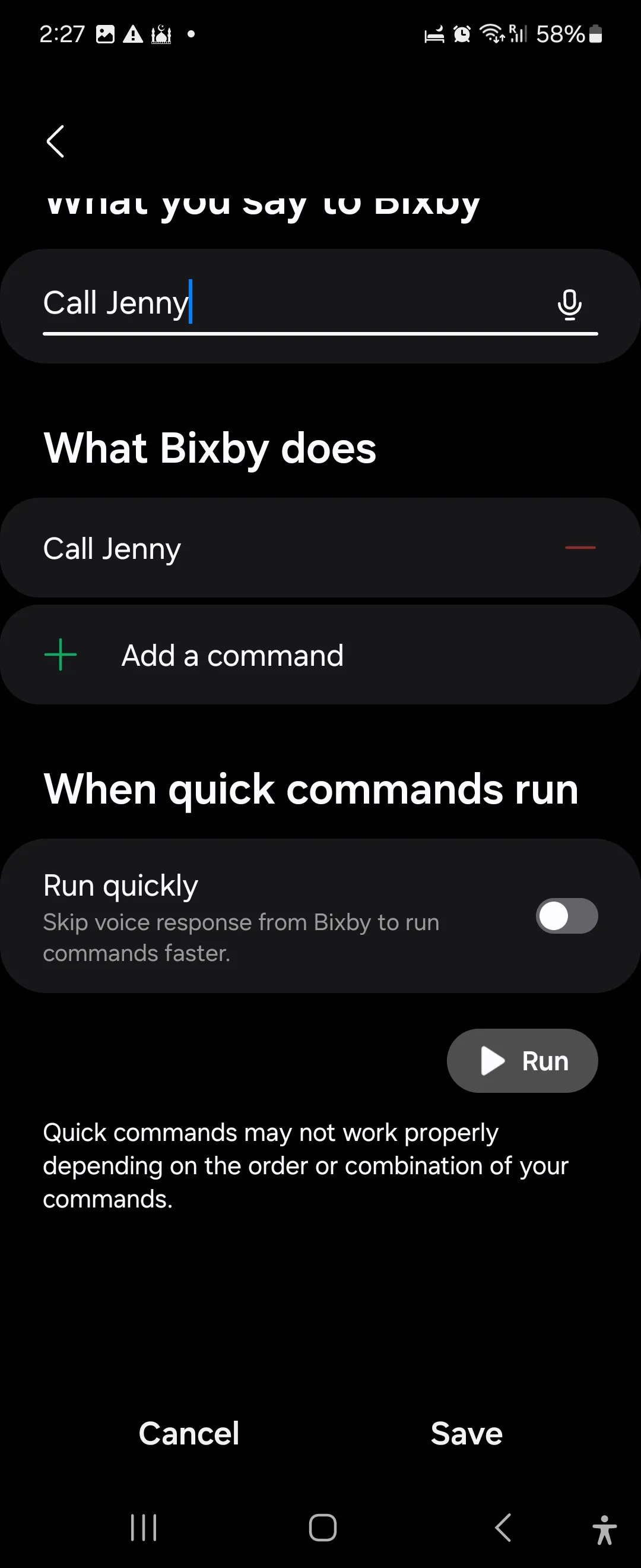 Hướng dẫn tạo lệnh nhanh Bixby mới để tự động hóa cuộc gọi trên Galaxy Flip 6