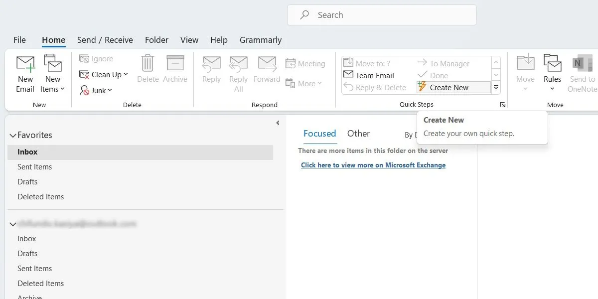 Hướng dẫn tạo một bước nhanh (Quick Step) trong Outlook trên Windows để quản lý email hiệu quả