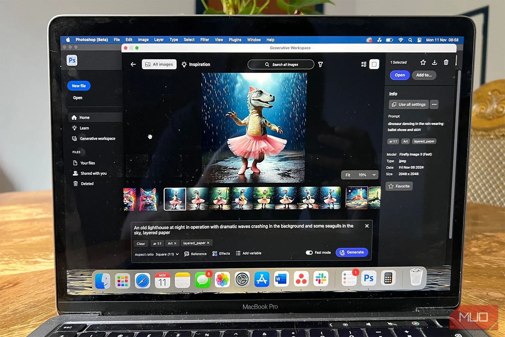 Không gian làm việc Generative Workspace thử nghiệm với các tùy chọn hình ảnh AI trong Photoshop