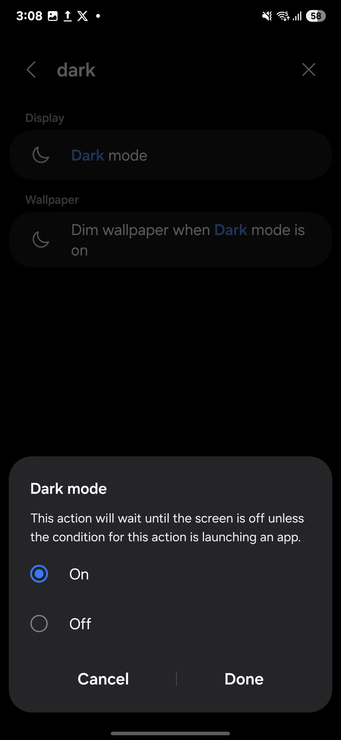 Kích hoạt Chế độ tối và Chống mỏi mắt Eye Comfort Shield qua Samsung Routines