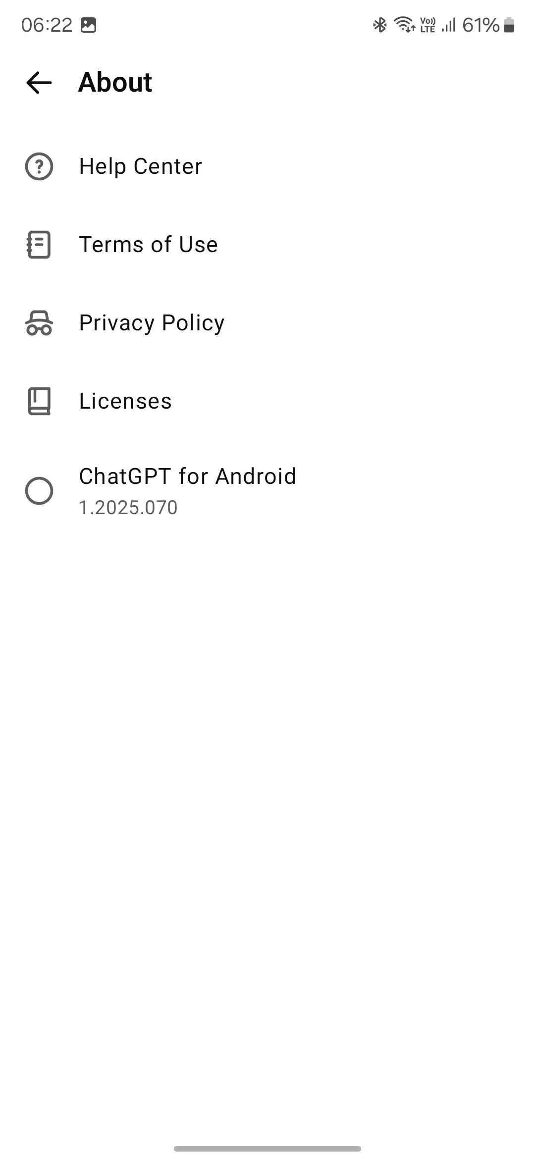Kiểm tra phiên bản ứng dụng ChatGPT cho Android