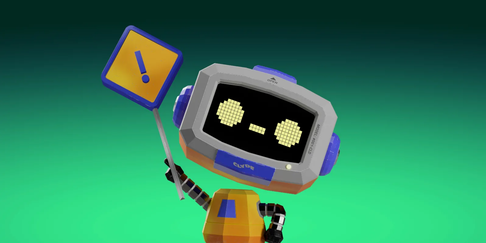 Linh vật robot của Discord cầm biển hiệu an toàn, biểu tượng cho tính năng Ignore mới