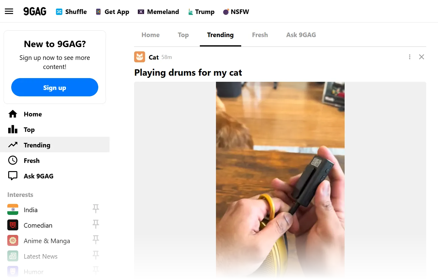 Logo 9Gag trang web nổi tiếng về meme và video hài hước