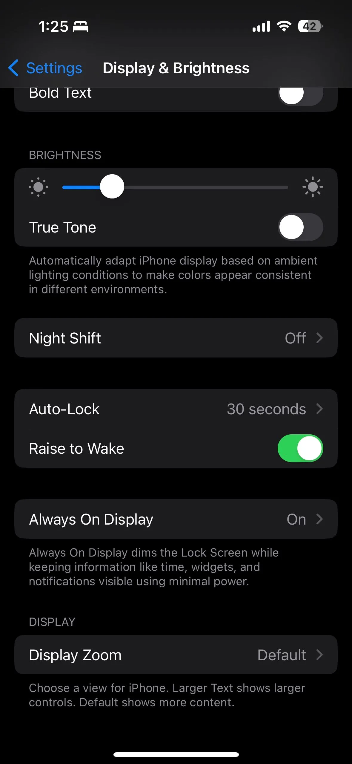 Màn hình cài đặt Màn hình luôn bật trên iPhone chạy iOS 16