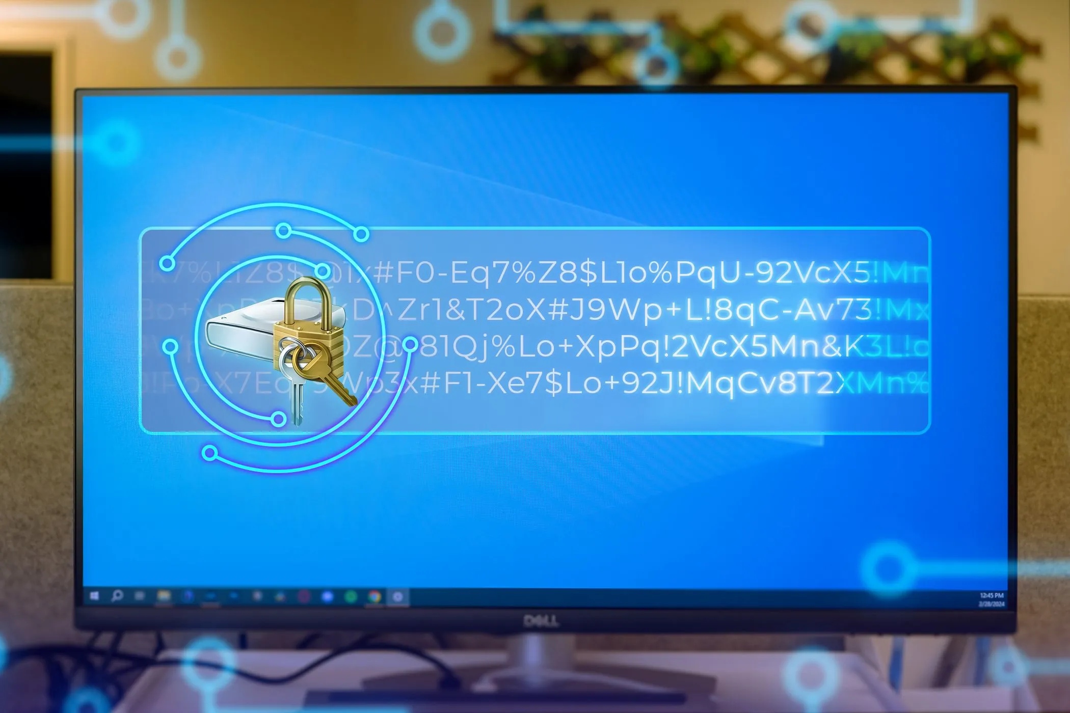 Màn hình máy tính Windows 11 hiển thị biểu tượng BitLocker, minh họa tầm quan trọng của việc mã hóa dữ liệu sao lưu để bảo vệ an ninh thông tin