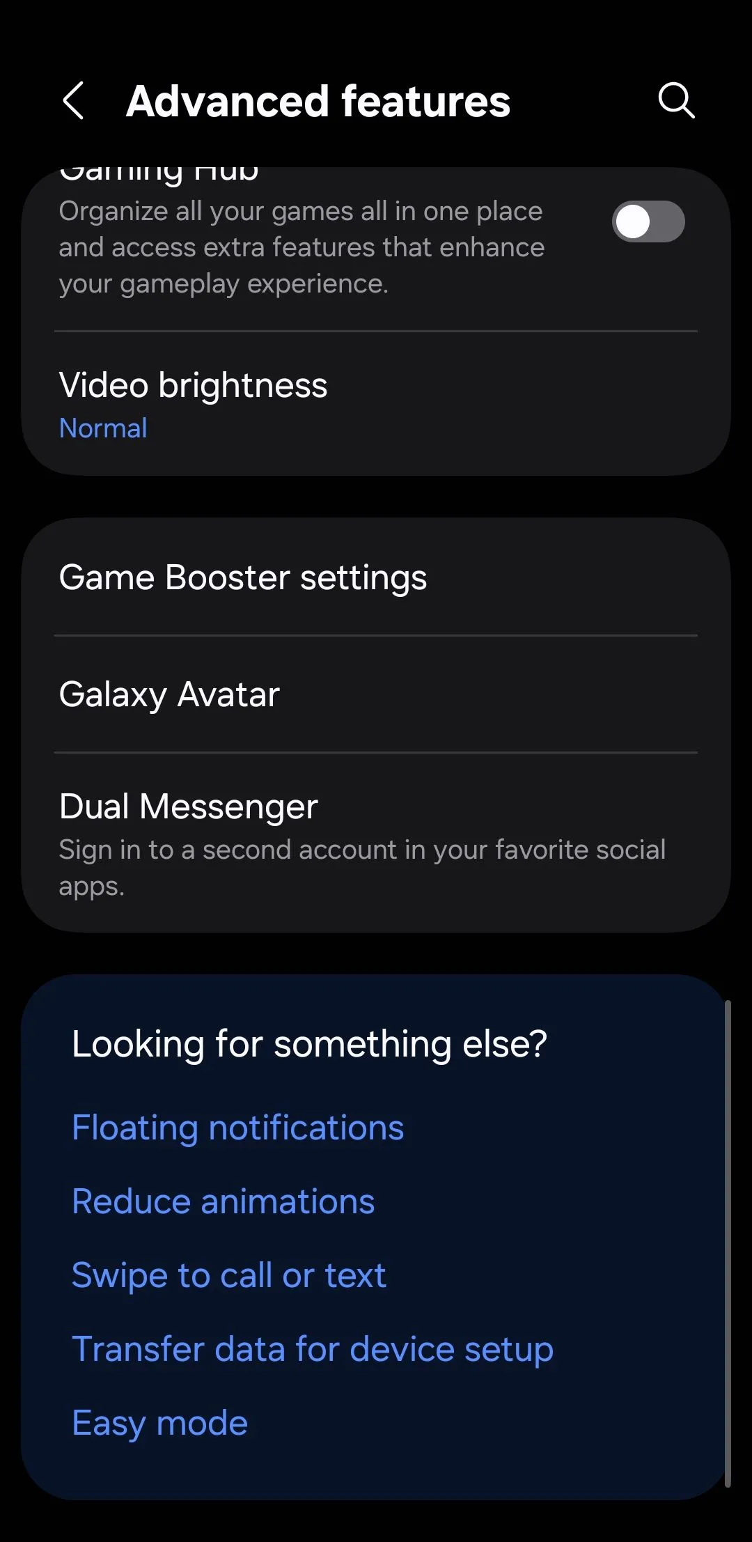 Màn hình tính năng nâng cao trên điện thoại Samsung One UI 7