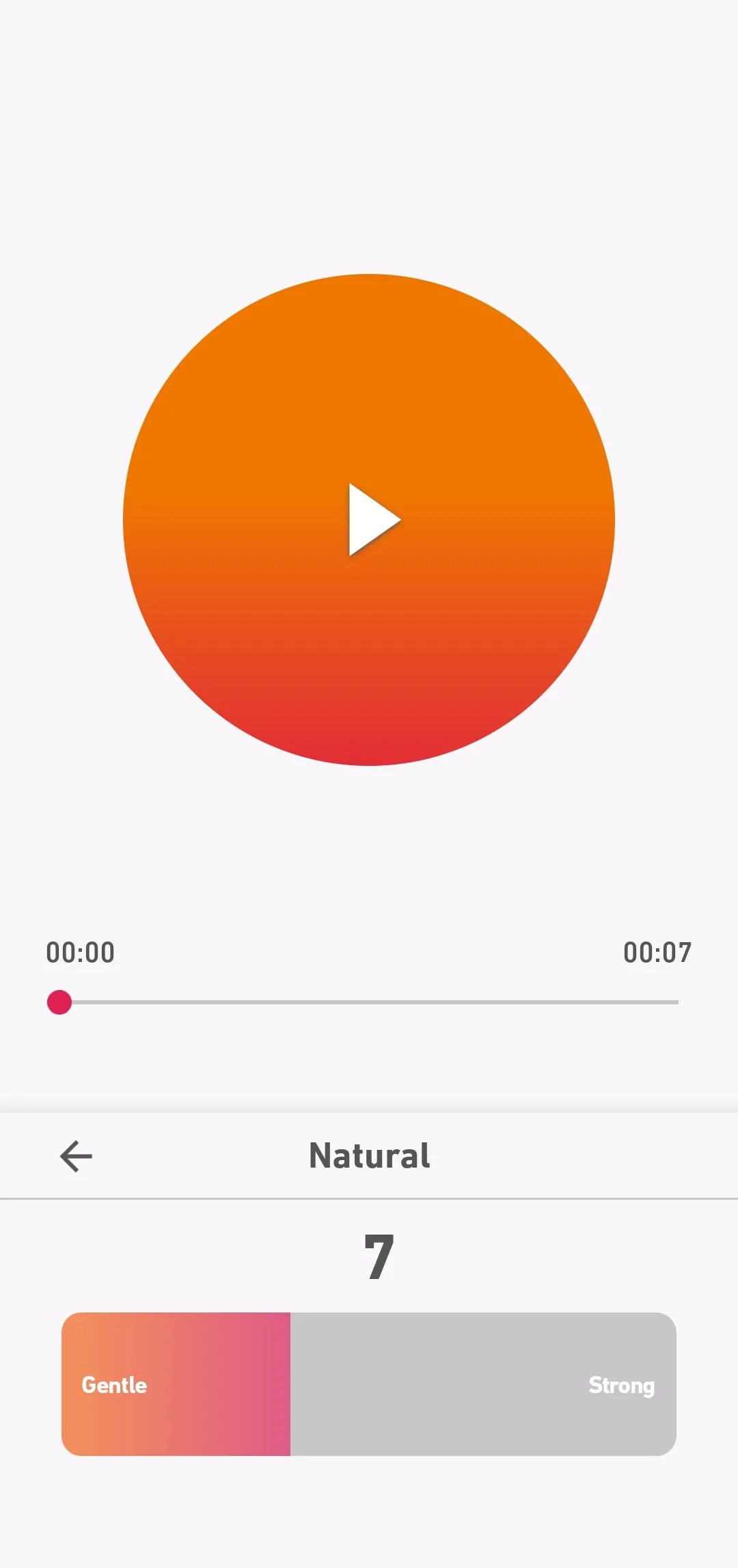 Màn hình ứng dụng Dolby On hiển thị các tùy chọn cài đặt sẵn EQ động như Natural, Amped, Deep và Thump.