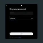 Mật khẩu yếu trên giao diện đăng nhập Twitter, minh họa cho việc tạo mật khẩu dễ đoán.