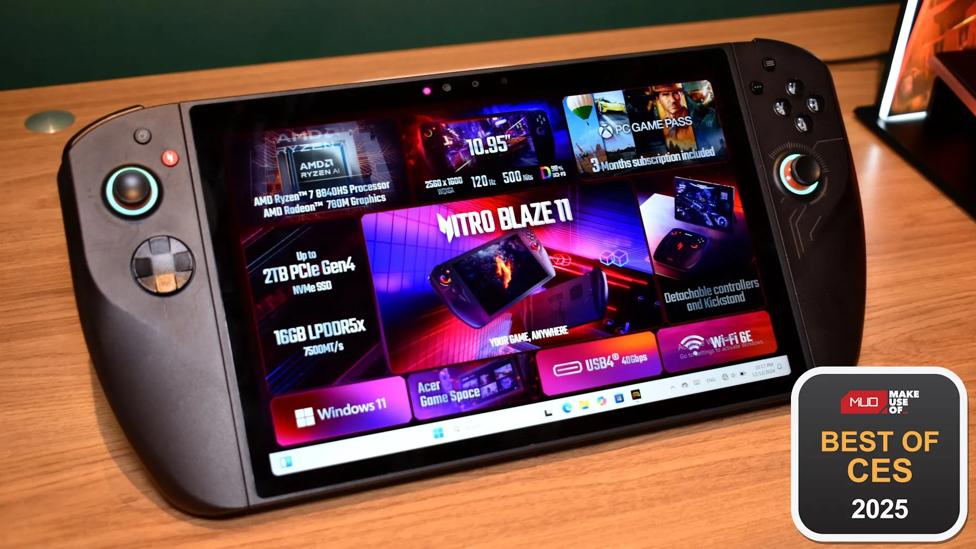 Máy chơi game cầm tay Acer Nitro 11 nhận giải thưởng &quot;Best of CES 2025&quot;, minh chứng cho sự phát triển của thị trường này.