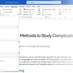 Menu Table of Contents trong Microsoft Word