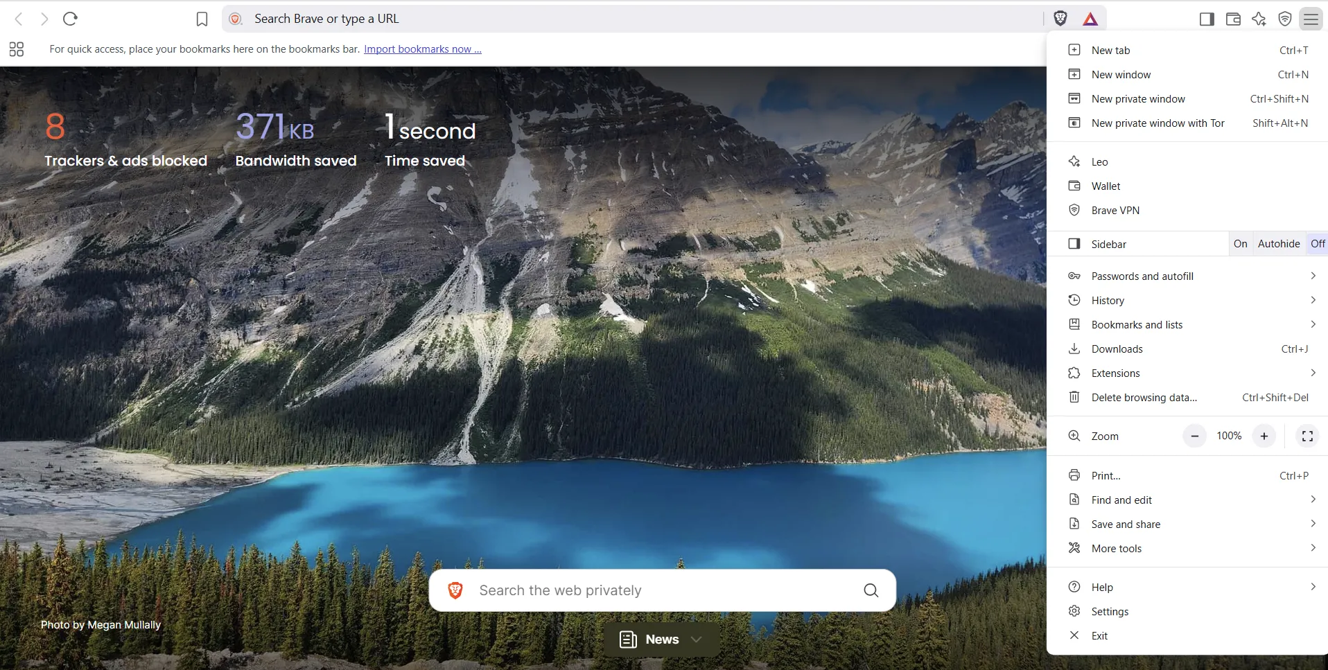 Mở cửa sổ ẩn danh với Tor trong Brave để duyệt web bảo mật tối đa