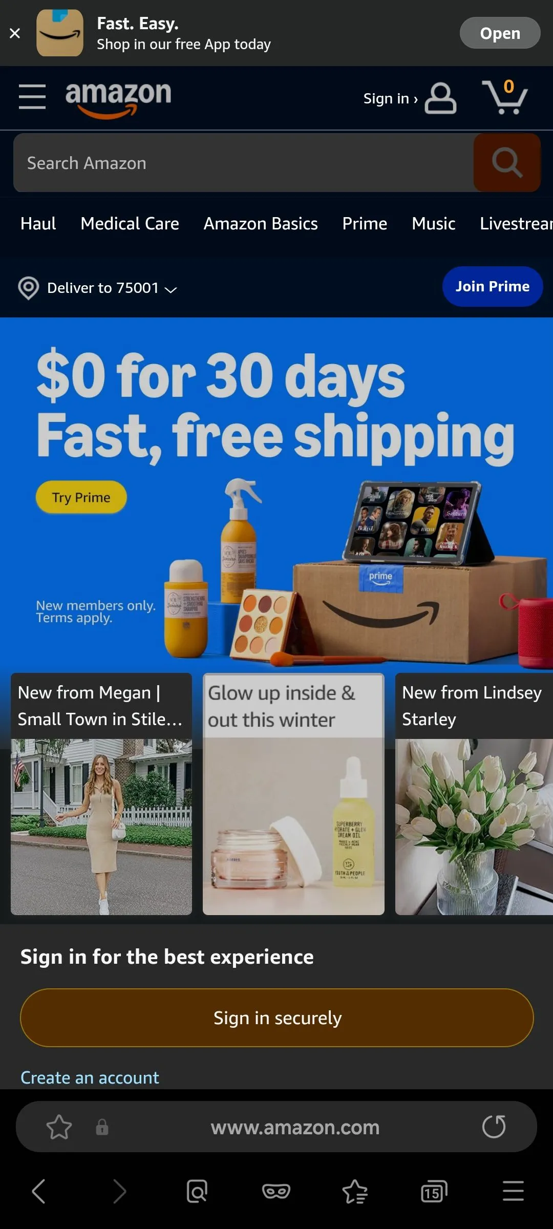 Mô phỏng giao diện trang web sau khi áp dụng chế độ tối được điều chỉnh bởi Samsung Internet