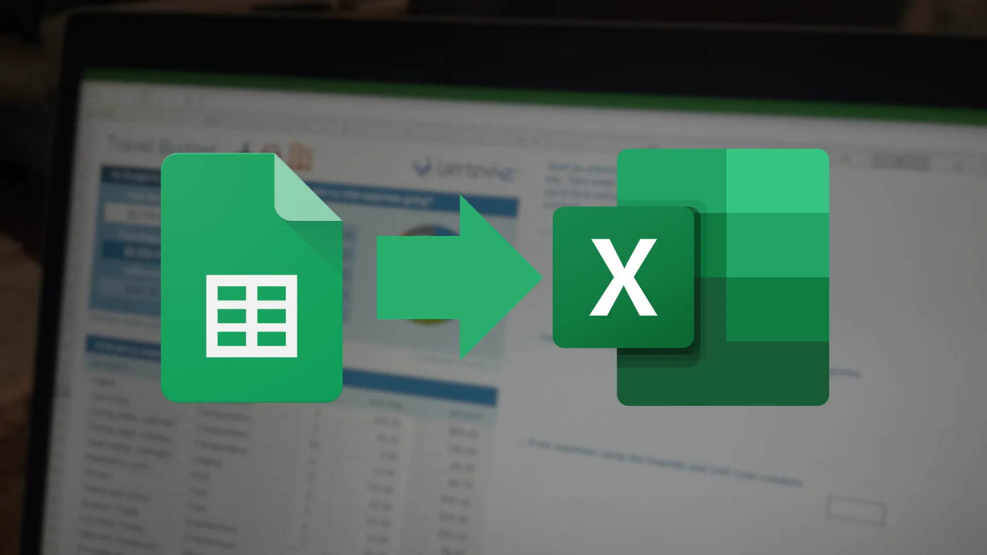 Mũi tên chỉ từ Google Sheets sang Excel, biểu thị sự luân chuyển và kết hợp linh hoạt giữa hai công cụ bảng tính