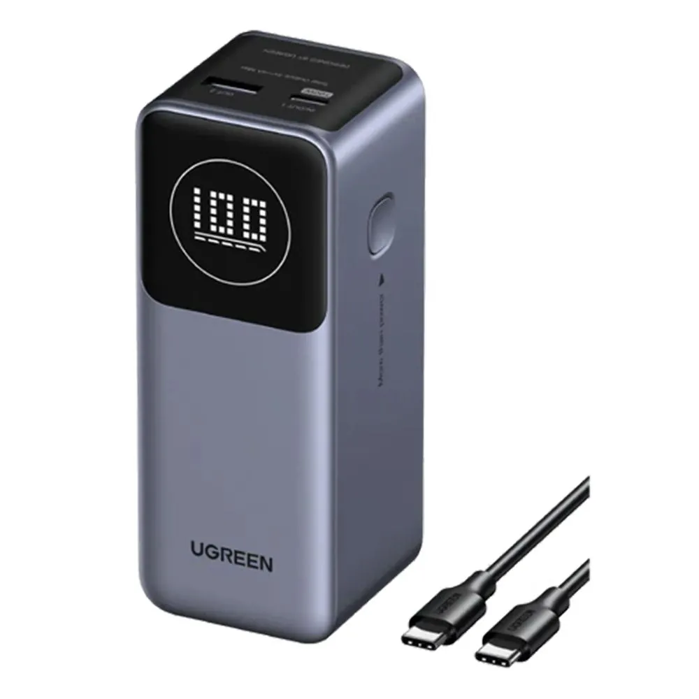 Pin sạc dự phòng Ugreen Nexode 12000mAh 100W với thiết kế nhỏ gọn, hiện đại