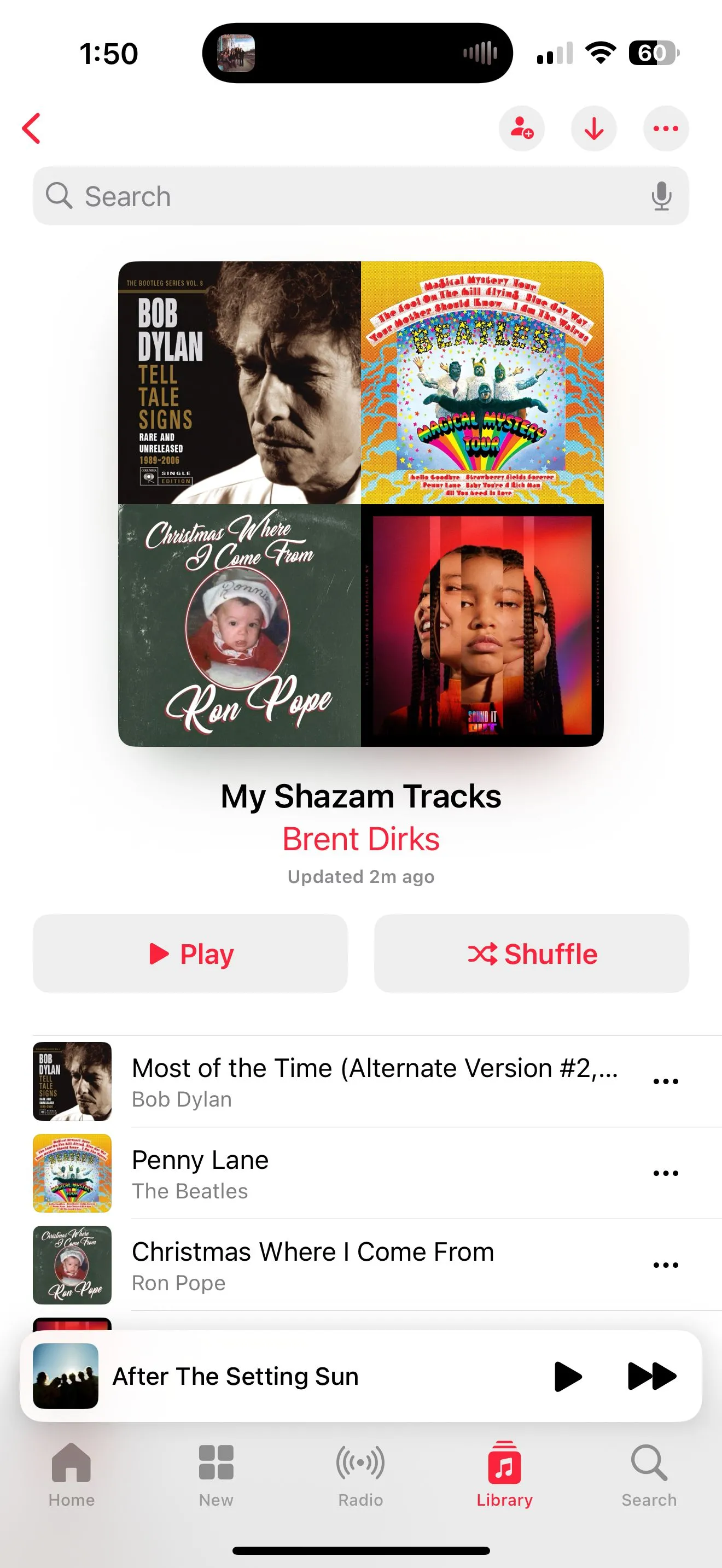 Playlist &quot;My Shazam Tracks&quot; đã đồng bộ trên Apple Music