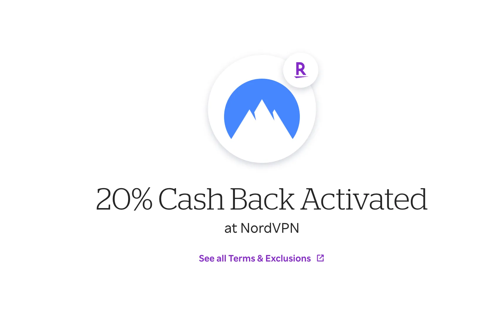 Rakuten hiển thị tỷ lệ hoàn tiền cashback hấp dẫn cho dịch vụ VPN NordVPN
