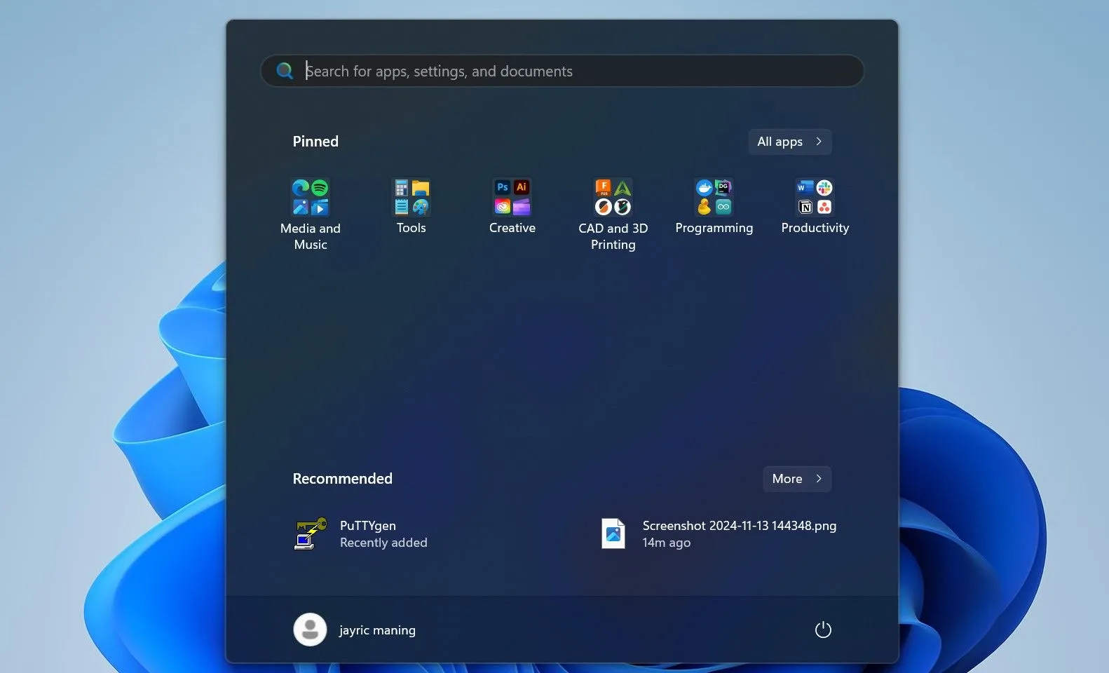 Sắp xếp các ứng dụng thường dùng trên Start Menu bằng cách ghim và nhóm