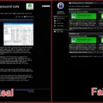 So sánh giao diện trang web KeePass chính thức (keepass.info) và trang web giả mạo (keeppaswrd.com) phân phối phần mềm độc hại KeeLoader