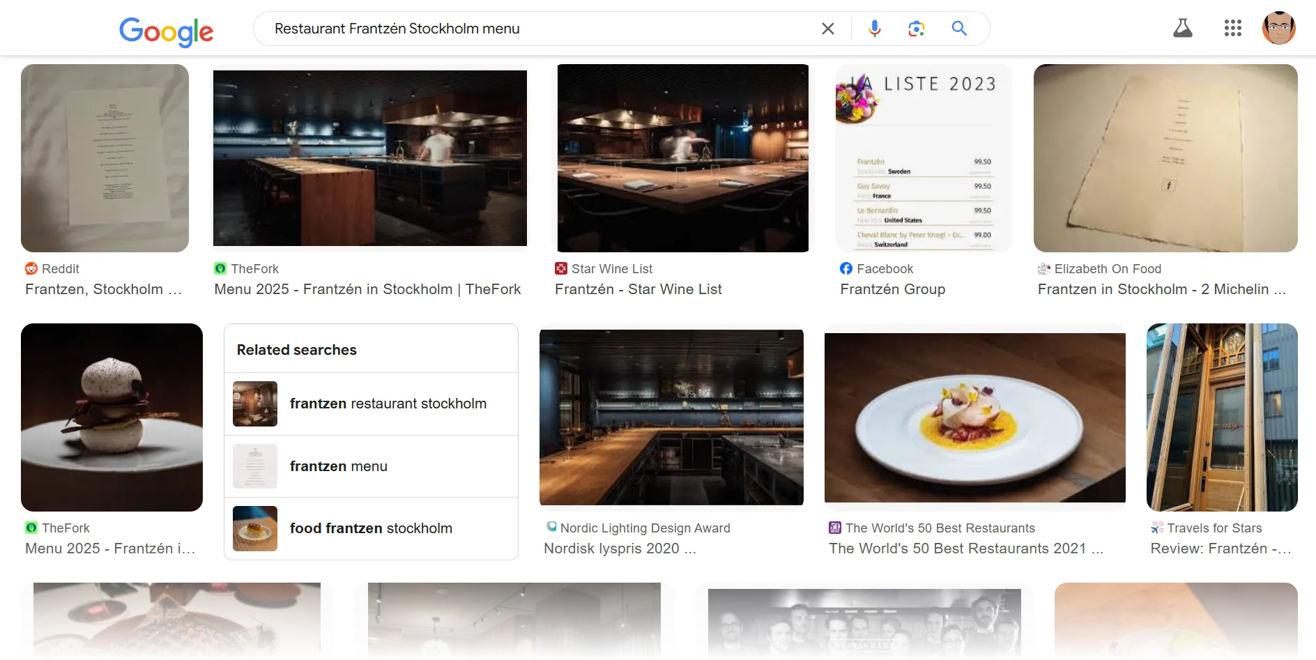 Sử dụng Google Images để khám phá các lựa chọn ẩm thực địa phương