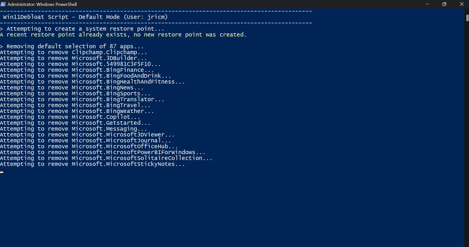 Sử dụng script hoặc công cụ tự động để loại bỏ bloatware từ Microsoft và nhà sản xuất