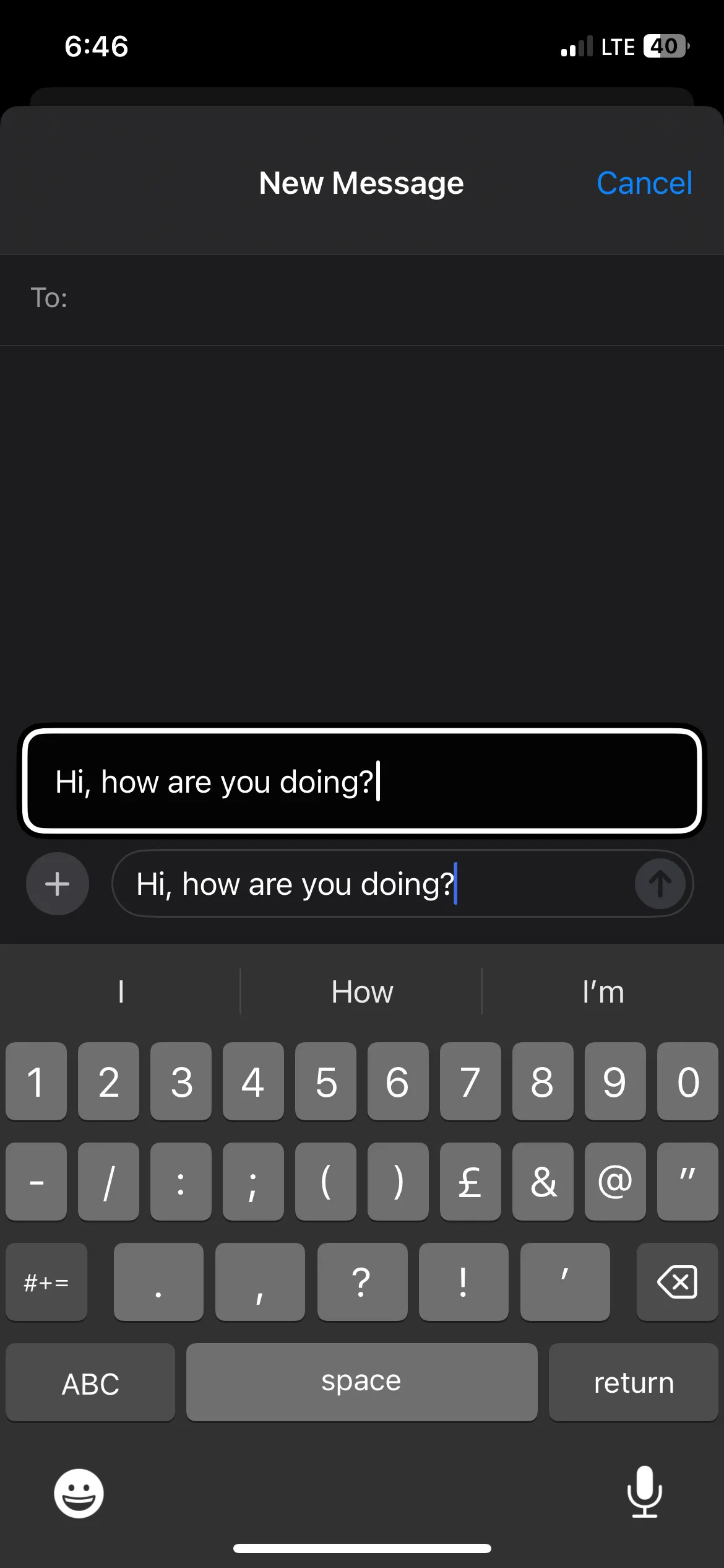 Sử dụng tính năng Gõ lơ lửng trên iPhone