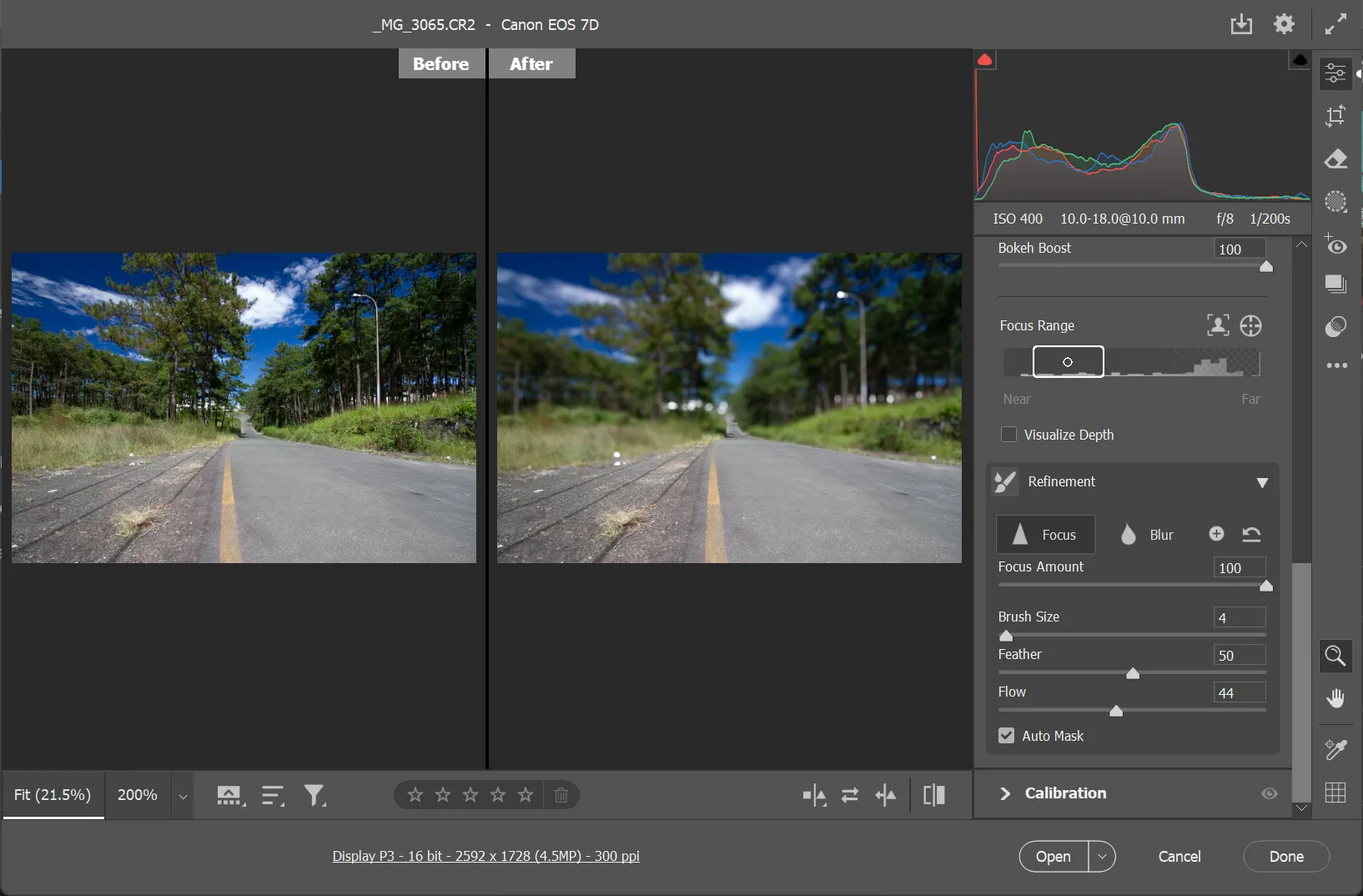 Tăng cường chiều sâu cho ảnh phong cảnh đường phố bằng công cụ Lens Blur trong Photoshop