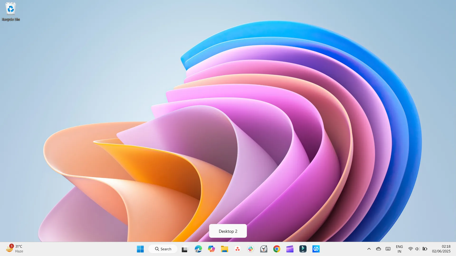 Tạo màn hình ảo Desktop 2 trong Windows để quản lý công việc hiệu quả