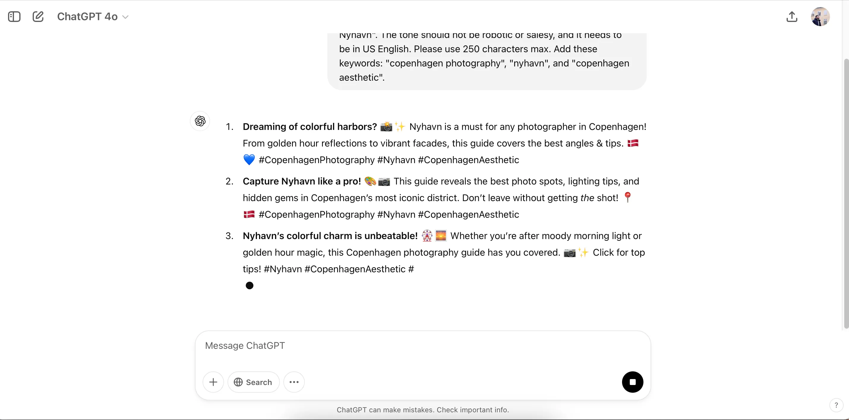 Tạo nội dung Pinterest bằng ChatGPT