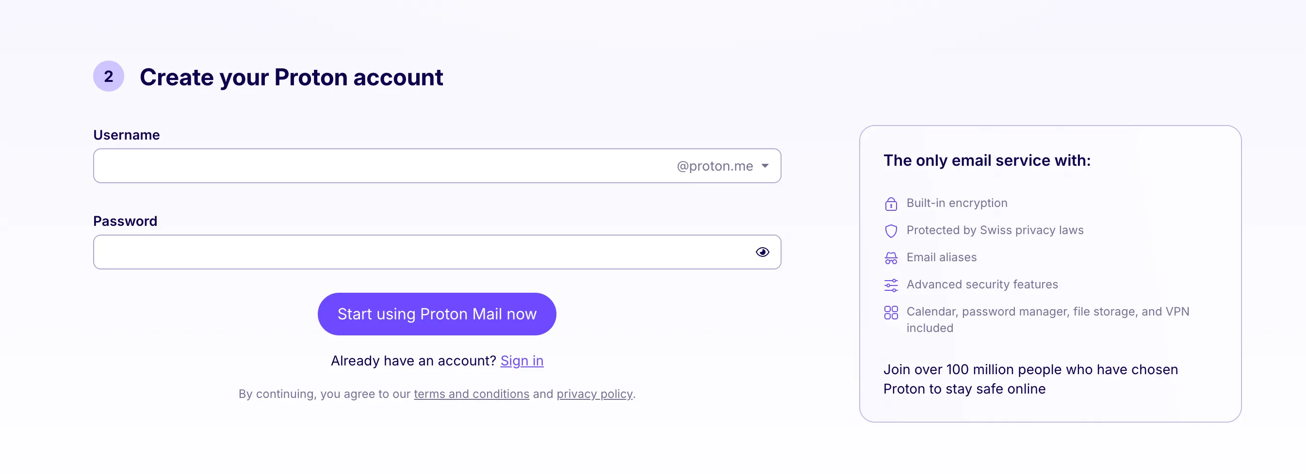 Tạo tài khoản Proton Mail với các bước bảo mật cao