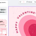 Tạo thiệp Valentine tùy chỉnh trên Canva