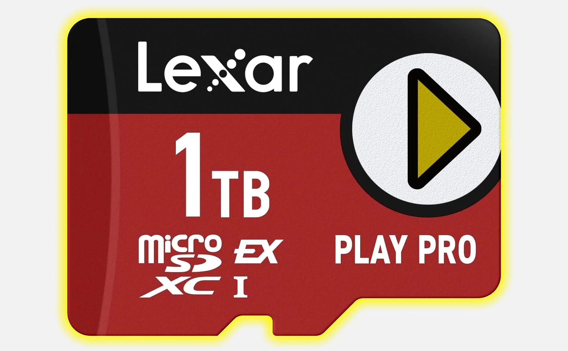 Thẻ nhớ microSD Express 1TB của Lexar với logo "microSD EX" rõ nét, minh họa cách nhận biết chuẩn thẻ mới.