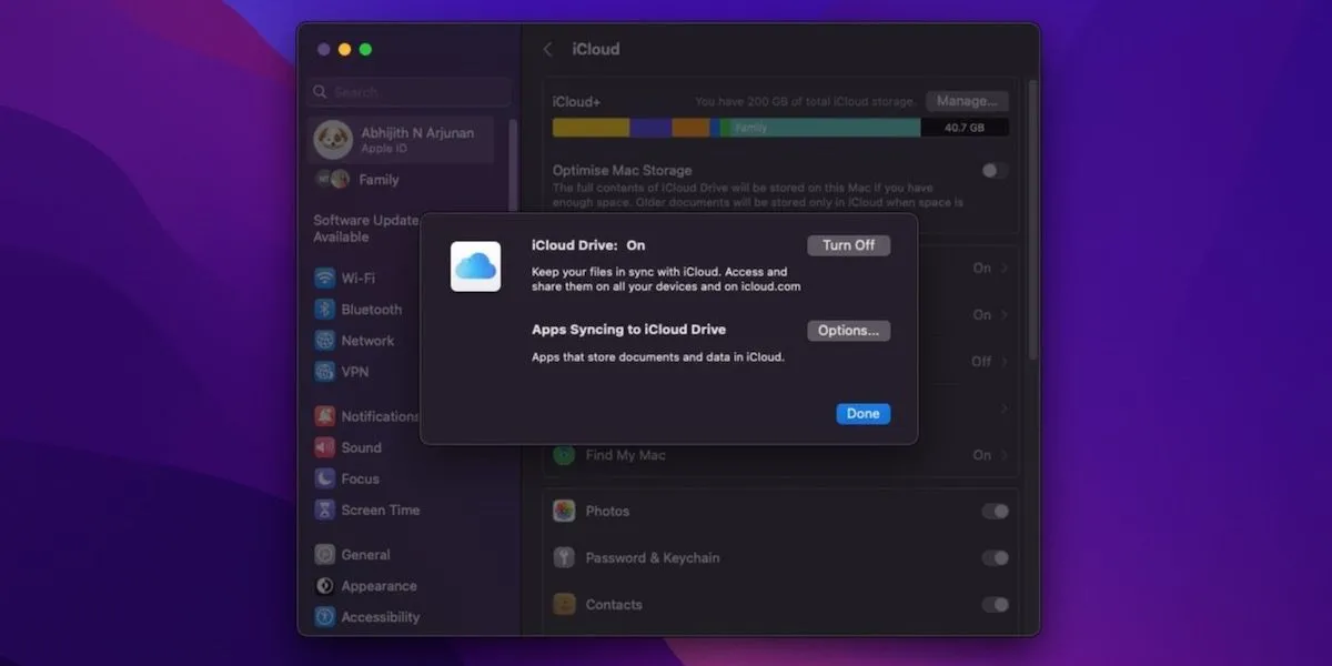 Thiết lập đồng bộ hóa iCloud trên máy Mac để giữ dữ liệu nhất quán