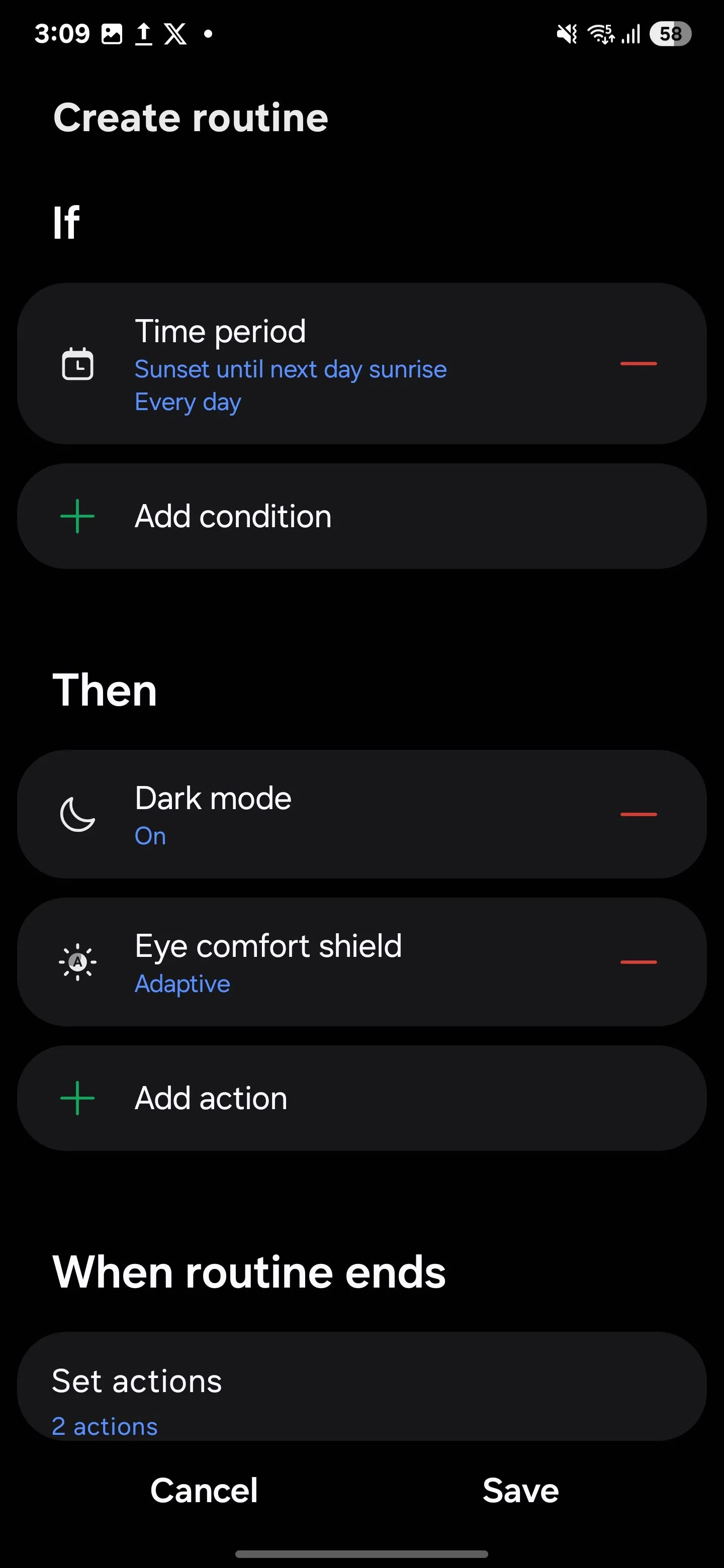 Thiết lập khoảng thời gian tự động chuyển đổi Chế độ tối trên điện thoại Samsung