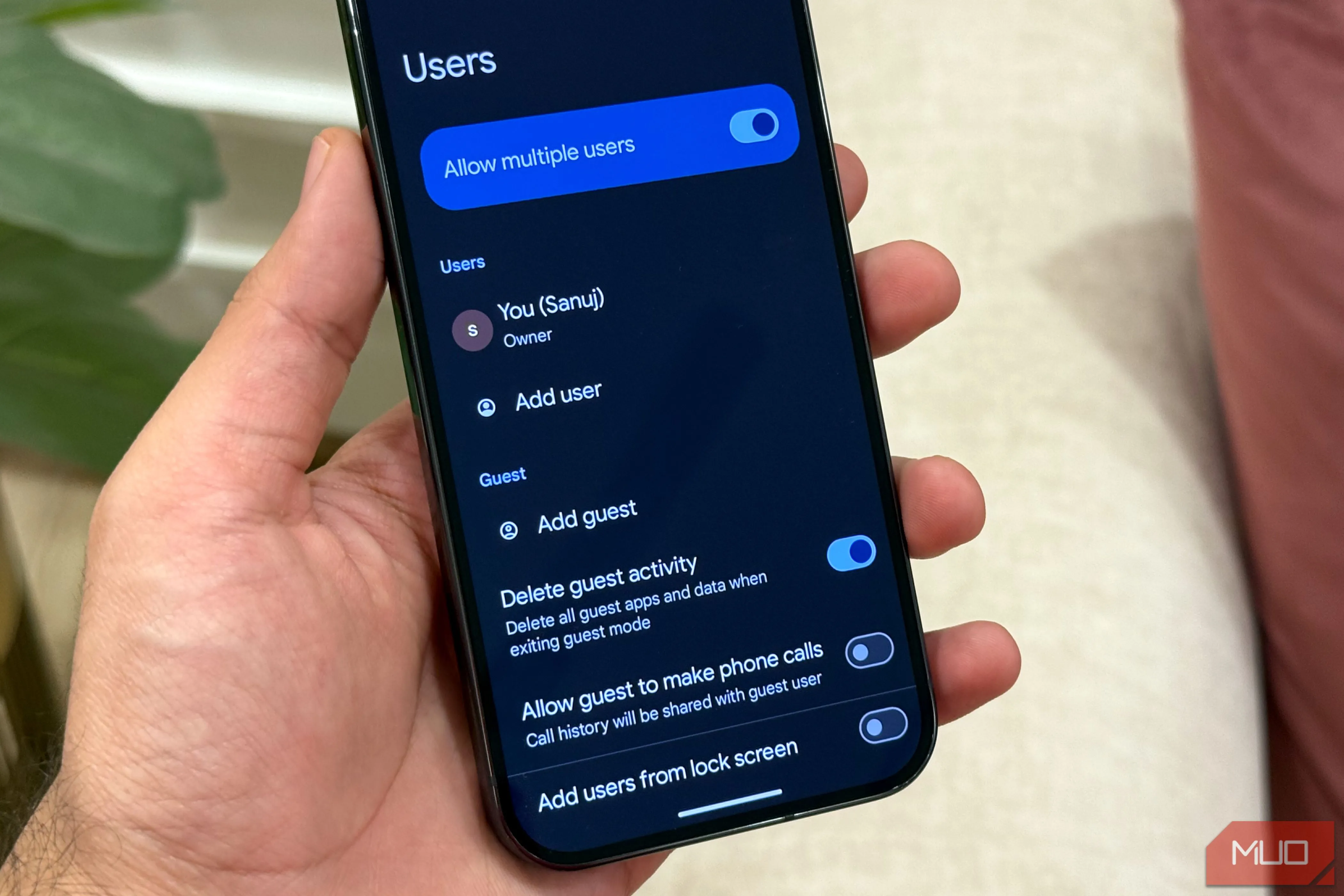 Thiết lập nhiều hồ sơ người dùng và chế độ khách trên điện thoại Android
