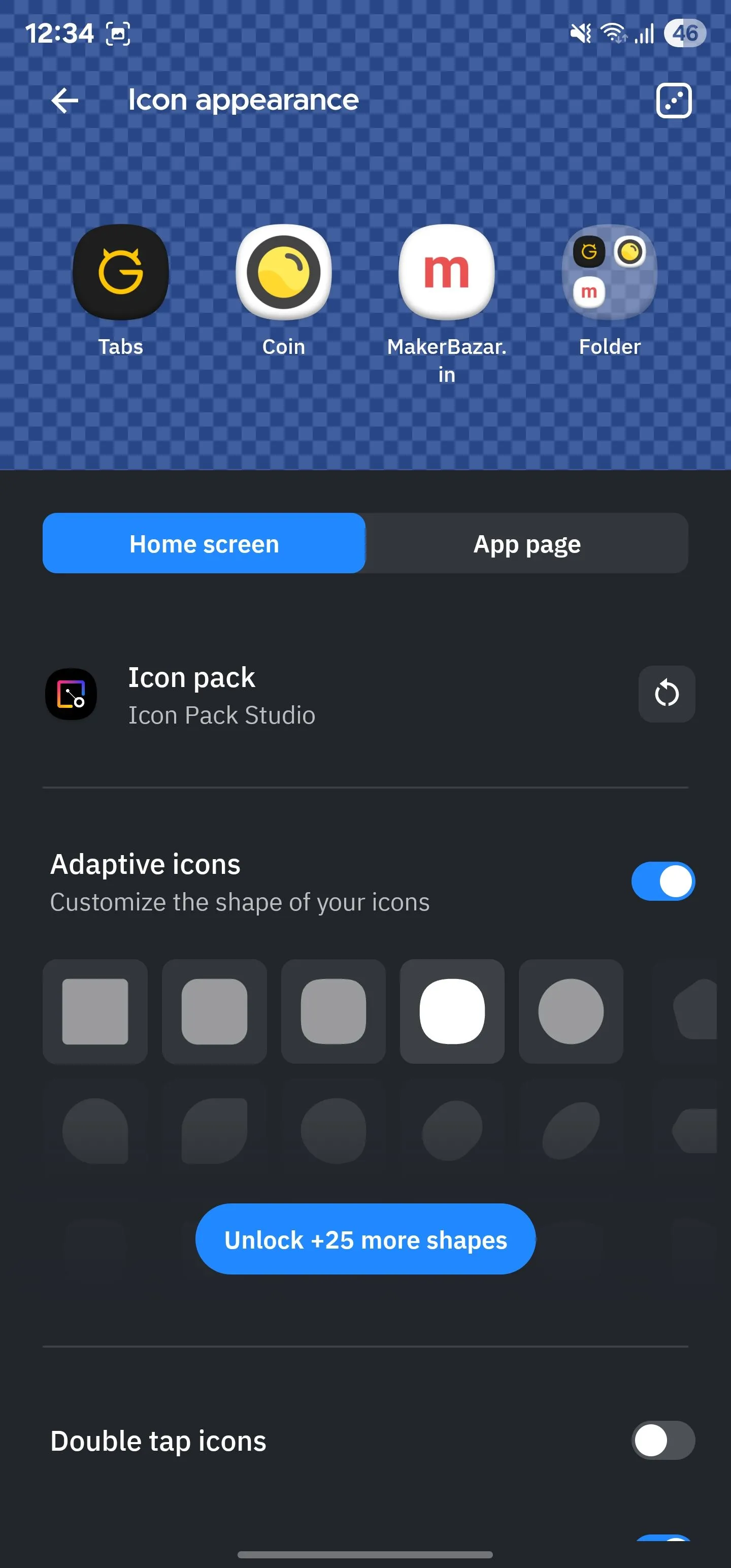 Thiết lập Smart Launcher để sử dụng biểu tượng thích ứng.