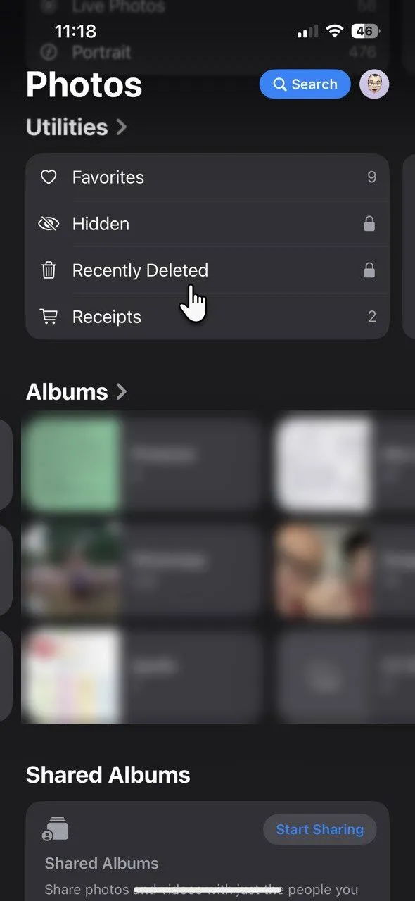 Thư mục ảnh đã xóa gần đây trên iPhone giúp giải phóng dung lượng iCloud