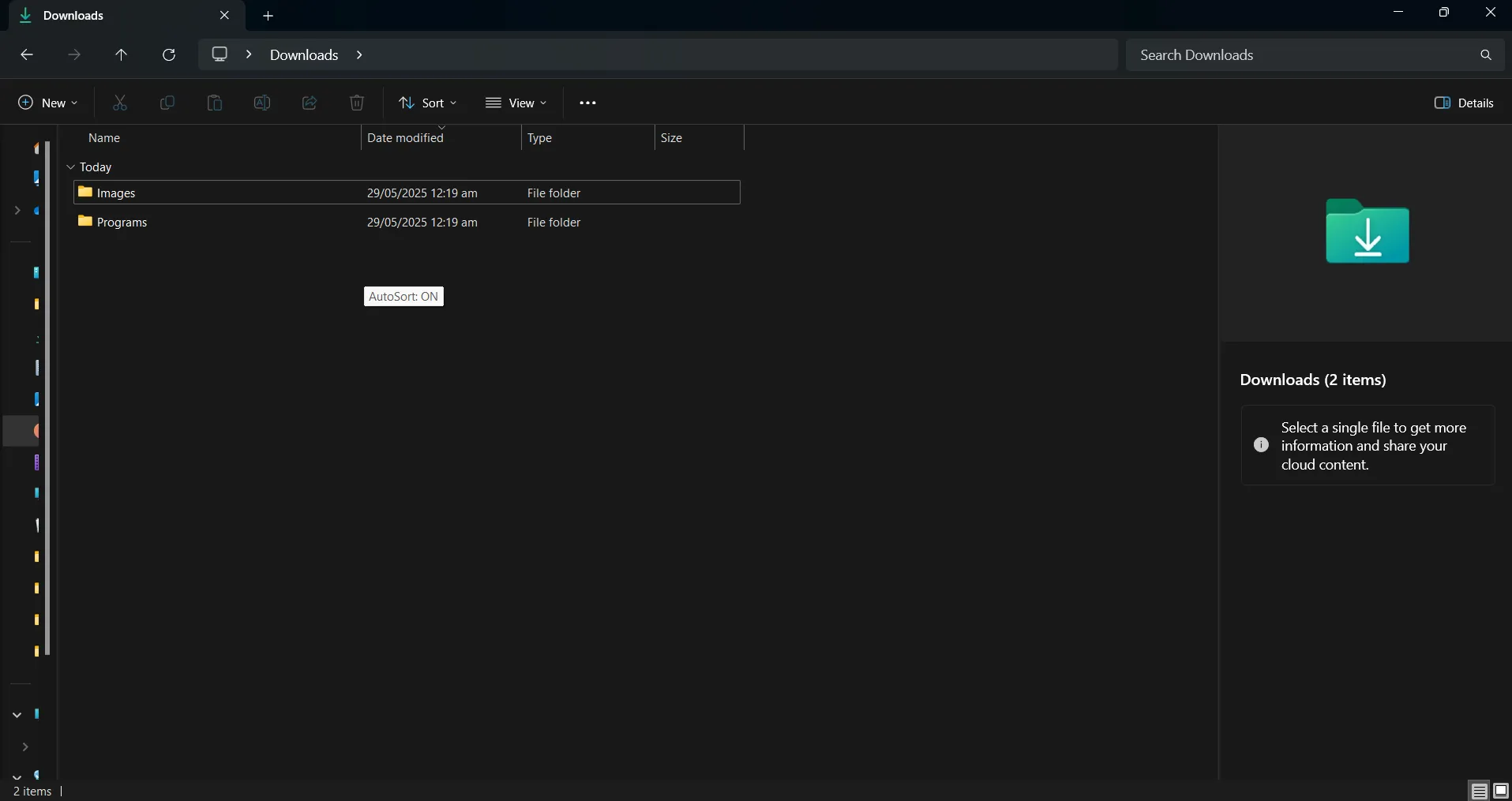 Thư mục Tải xuống được tự động sắp xếp gọn gàng sau khi chạy script AutoHotkey