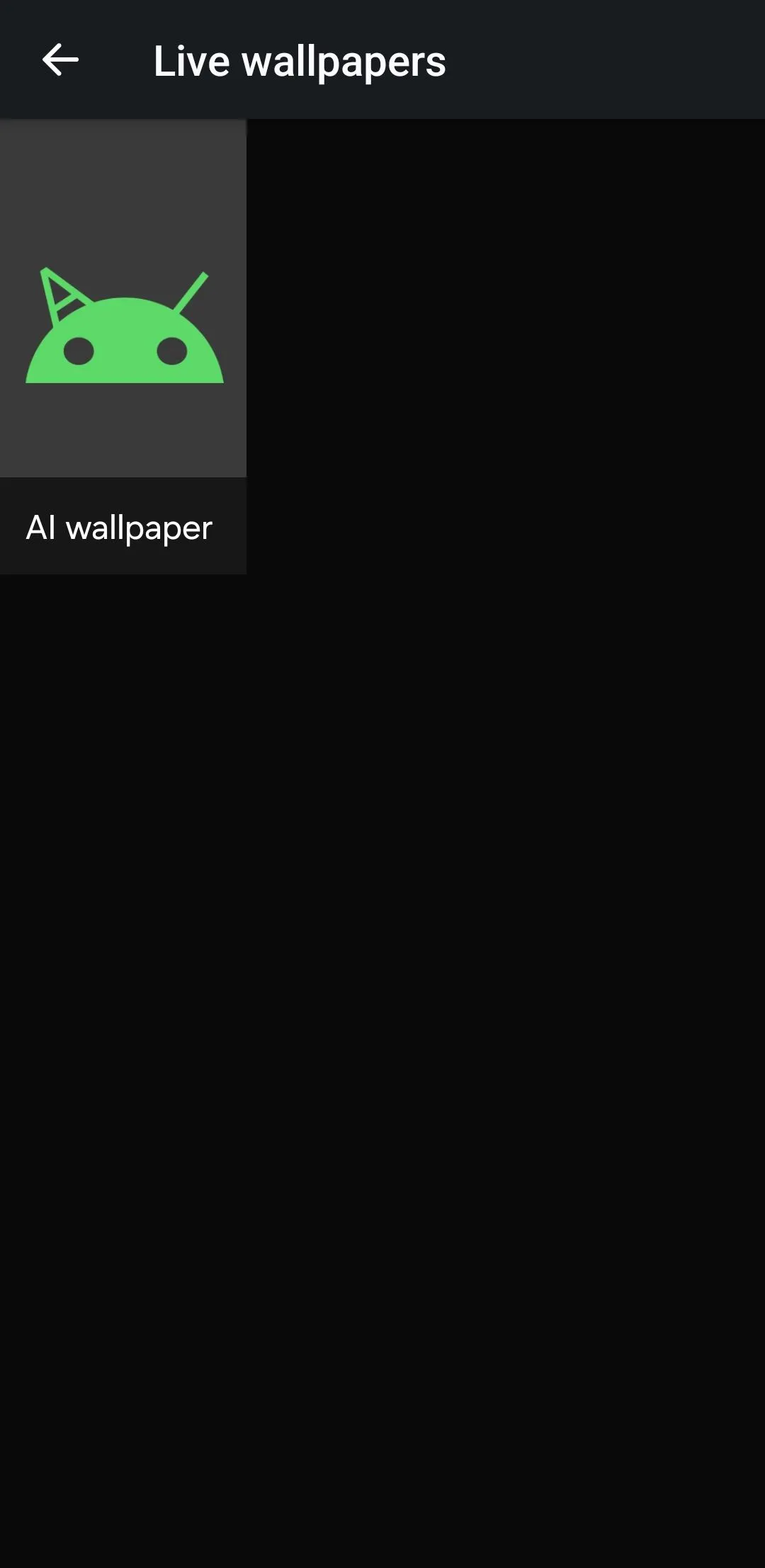 Tính năng hình nền AI trong ứng dụng Google Wallpapers trên điện thoại Android.