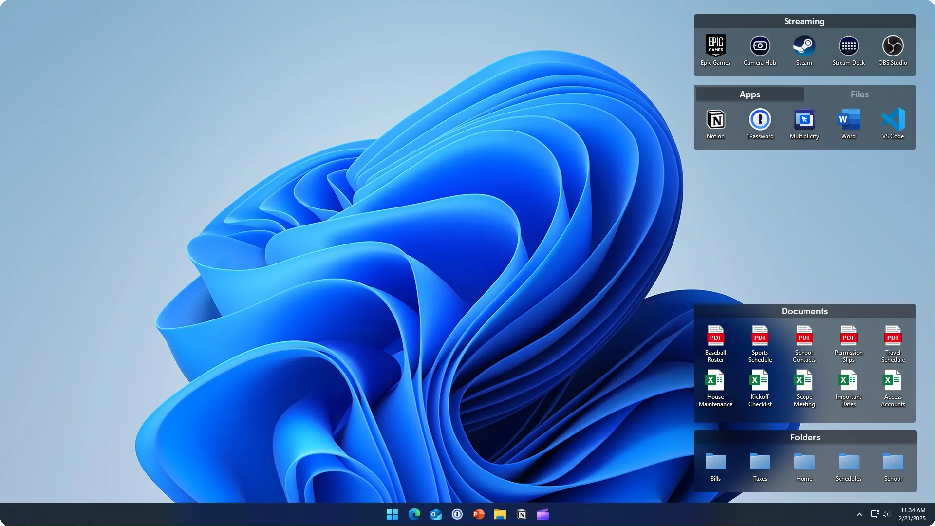 Tổ chức màn hình Windows 11 với Fences