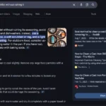 Tổng quan AI Overview của Google trả lời mâu thuẫn về cách làm sạch chảo gang